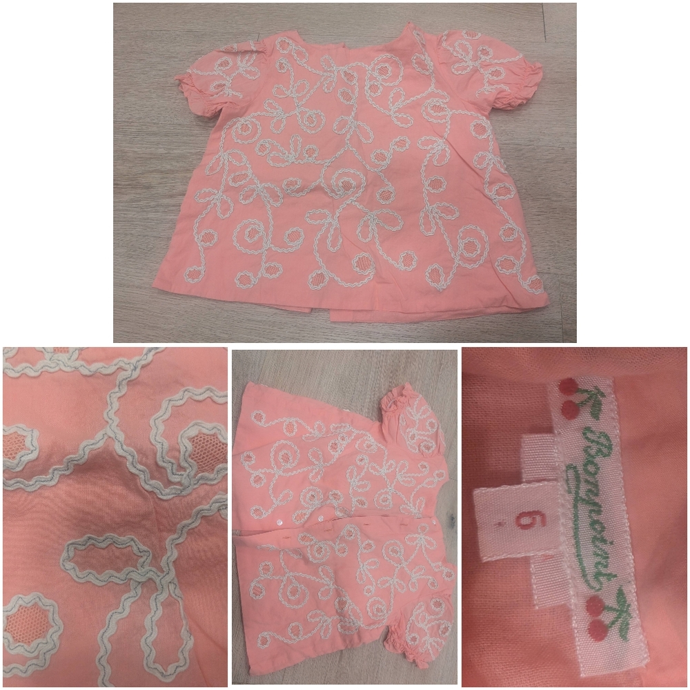 Bonpoint Size 6 Pink Blouse
